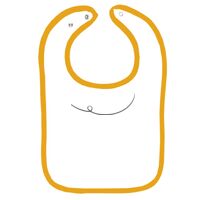 Infant Contrast Trim Terry Bib Thumbnail