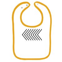 Infant Contrast Trim Terry Bib Thumbnail