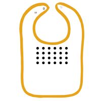 Infant Contrast Trim Terry Bib Thumbnail