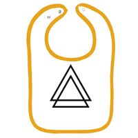 Infant Contrast Trim Terry Bib Thumbnail