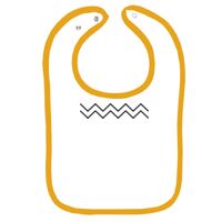 Infant Contrast Trim Terry Bib Thumbnail