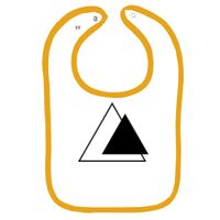 Infant Contrast Trim Terry Bib Thumbnail