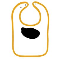 Infant Contrast Trim Terry Bib Thumbnail