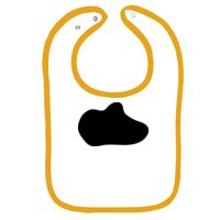 Infant Contrast Trim Terry Bib Thumbnail