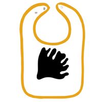 Infant Contrast Trim Terry Bib Thumbnail