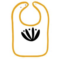Infant Contrast Trim Terry Bib Thumbnail