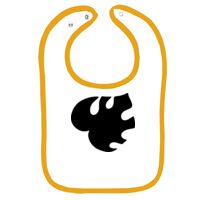 Infant Contrast Trim Terry Bib Thumbnail
