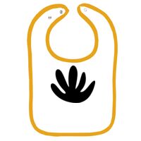 Infant Contrast Trim Terry Bib Thumbnail