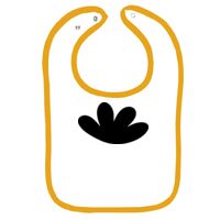 Infant Contrast Trim Terry Bib Thumbnail