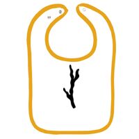 Infant Contrast Trim Terry Bib Thumbnail