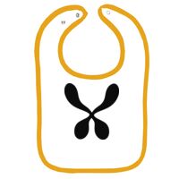 Infant Contrast Trim Terry Bib Thumbnail