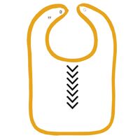 Infant Contrast Trim Terry Bib Thumbnail