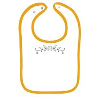Infant Contrast Trim Terry Bib Thumbnail