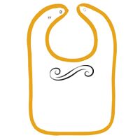 Infant Contrast Trim Terry Bib Thumbnail