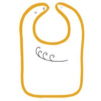 Infant Contrast Trim Terry Bib Thumbnail