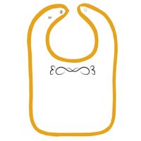 Infant Contrast Trim Terry Bib Thumbnail