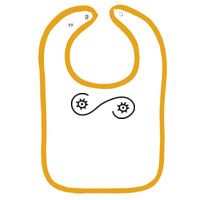 Infant Contrast Trim Terry Bib Thumbnail