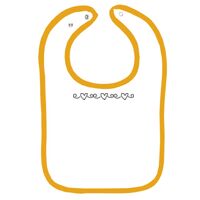 Infant Contrast Trim Terry Bib Thumbnail