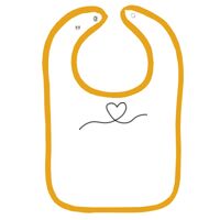 Infant Contrast Trim Terry Bib Thumbnail