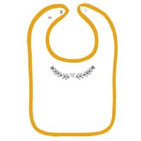Infant Contrast Trim Terry Bib Thumbnail