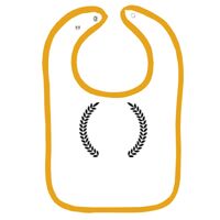 Infant Contrast Trim Terry Bib Thumbnail