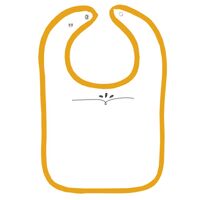Infant Contrast Trim Terry Bib Thumbnail