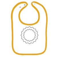 Infant Contrast Trim Terry Bib Thumbnail