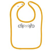 Infant Contrast Trim Terry Bib Thumbnail