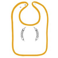 Infant Contrast Trim Terry Bib Thumbnail