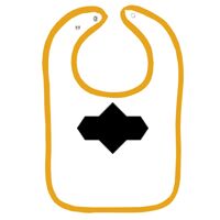 Infant Contrast Trim Terry Bib Thumbnail