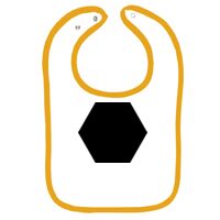 Infant Contrast Trim Terry Bib Thumbnail