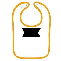Infant Contrast Trim Terry Bib Thumbnail