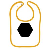 Infant Contrast Trim Terry Bib Thumbnail