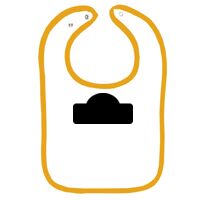 Infant Contrast Trim Terry Bib Thumbnail