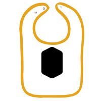 Infant Contrast Trim Terry Bib Thumbnail