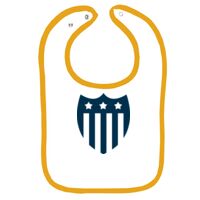 Infant Contrast Trim Terry Bib Thumbnail