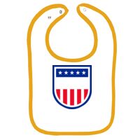 Infant Contrast Trim Terry Bib Thumbnail