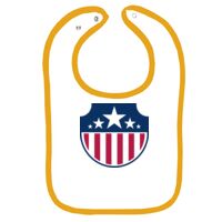 Infant Contrast Trim Terry Bib Thumbnail