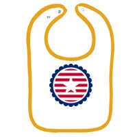 Infant Contrast Trim Terry Bib Thumbnail