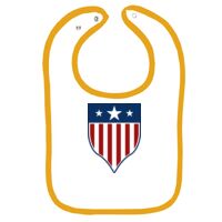 Infant Contrast Trim Terry Bib Thumbnail