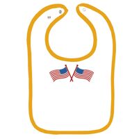 Infant Contrast Trim Terry Bib Thumbnail
