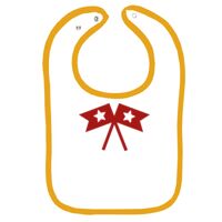 Infant Contrast Trim Terry Bib Thumbnail