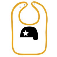 Infant Contrast Trim Terry Bib Thumbnail