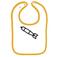 Infant Contrast Trim Terry Bib Thumbnail