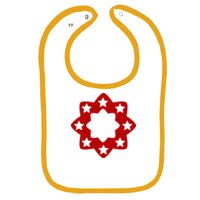 Infant Contrast Trim Terry Bib Thumbnail