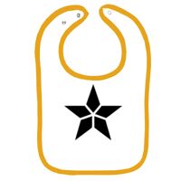 Infant Contrast Trim Terry Bib Thumbnail