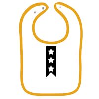Infant Contrast Trim Terry Bib Thumbnail
