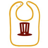 Infant Contrast Trim Terry Bib Thumbnail
