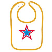 Infant Contrast Trim Terry Bib Thumbnail