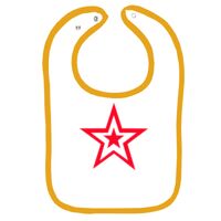 Infant Contrast Trim Terry Bib Thumbnail